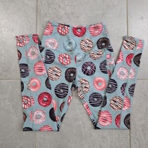 Muscles And Donuts Donut Print Leggings